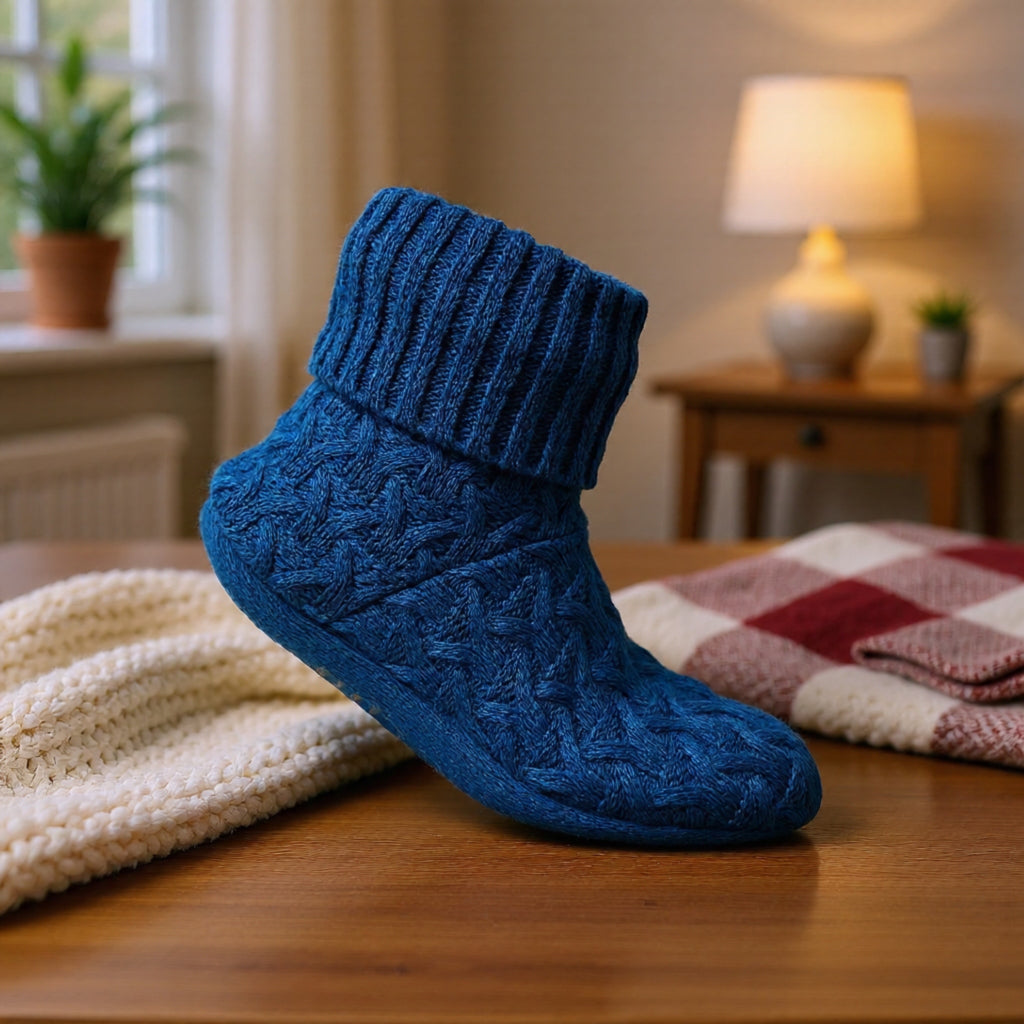 Men's Smoky Blue Cable Bootie