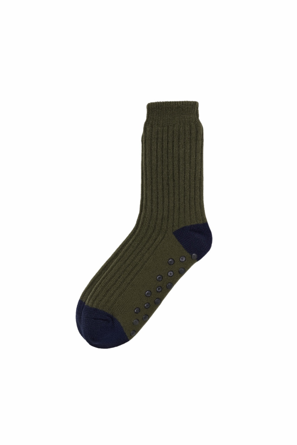 Men’s Ribbed Slipper Socks - Khaki