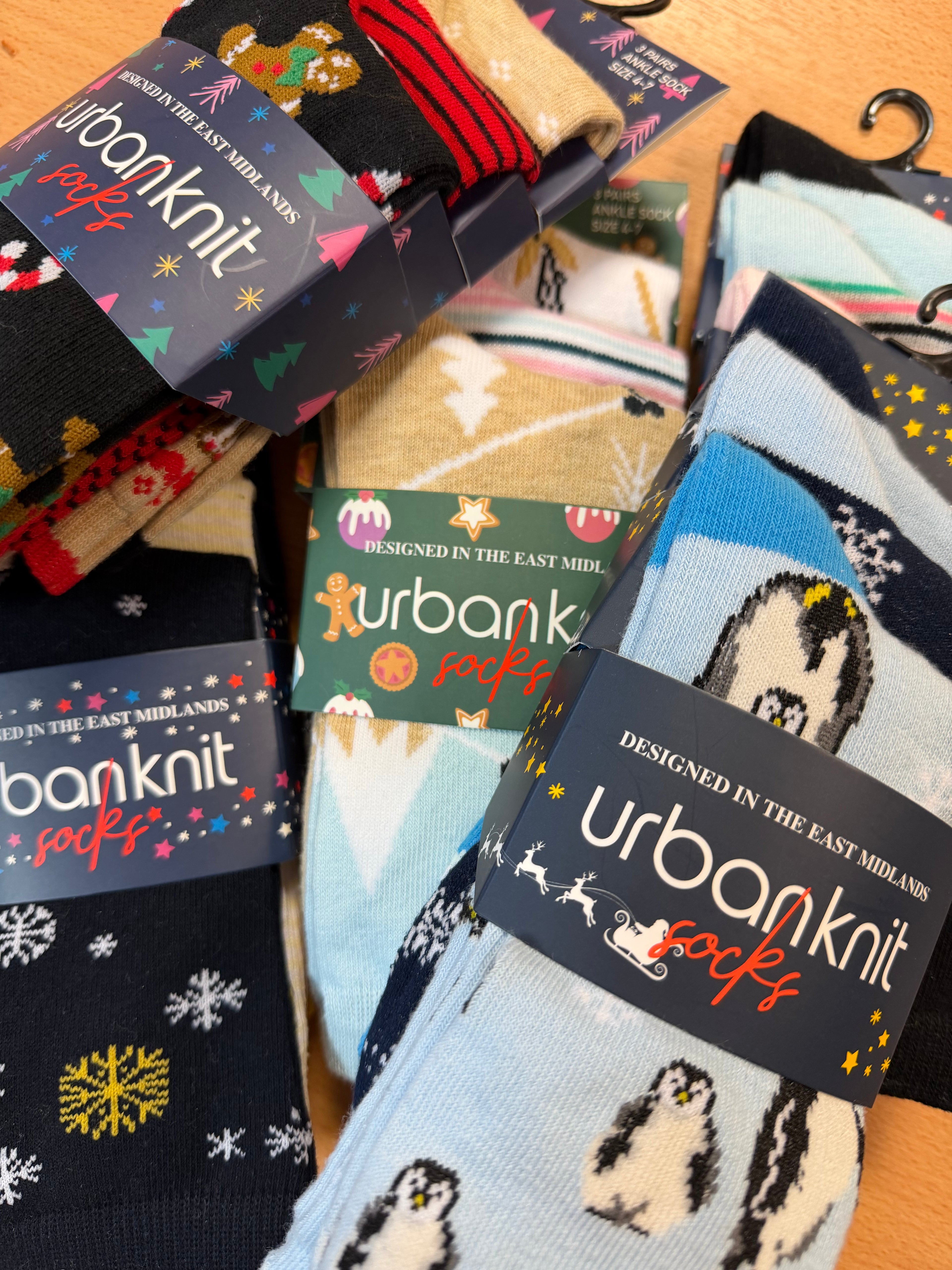 Ladies Christmas 3pp MYSTERY Sock Pack