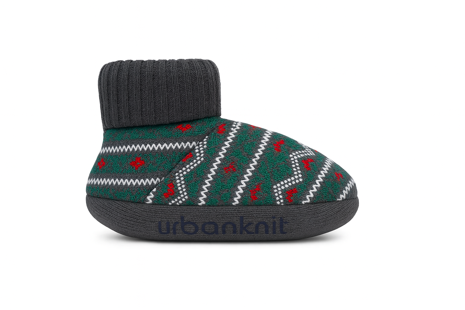 Men's Grey Fairisle Bootie