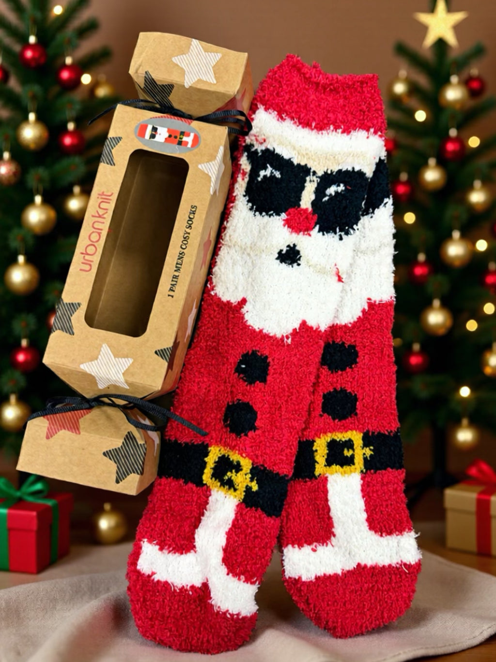 Men’s Christmas Cracker Sock Gift Box - Santa