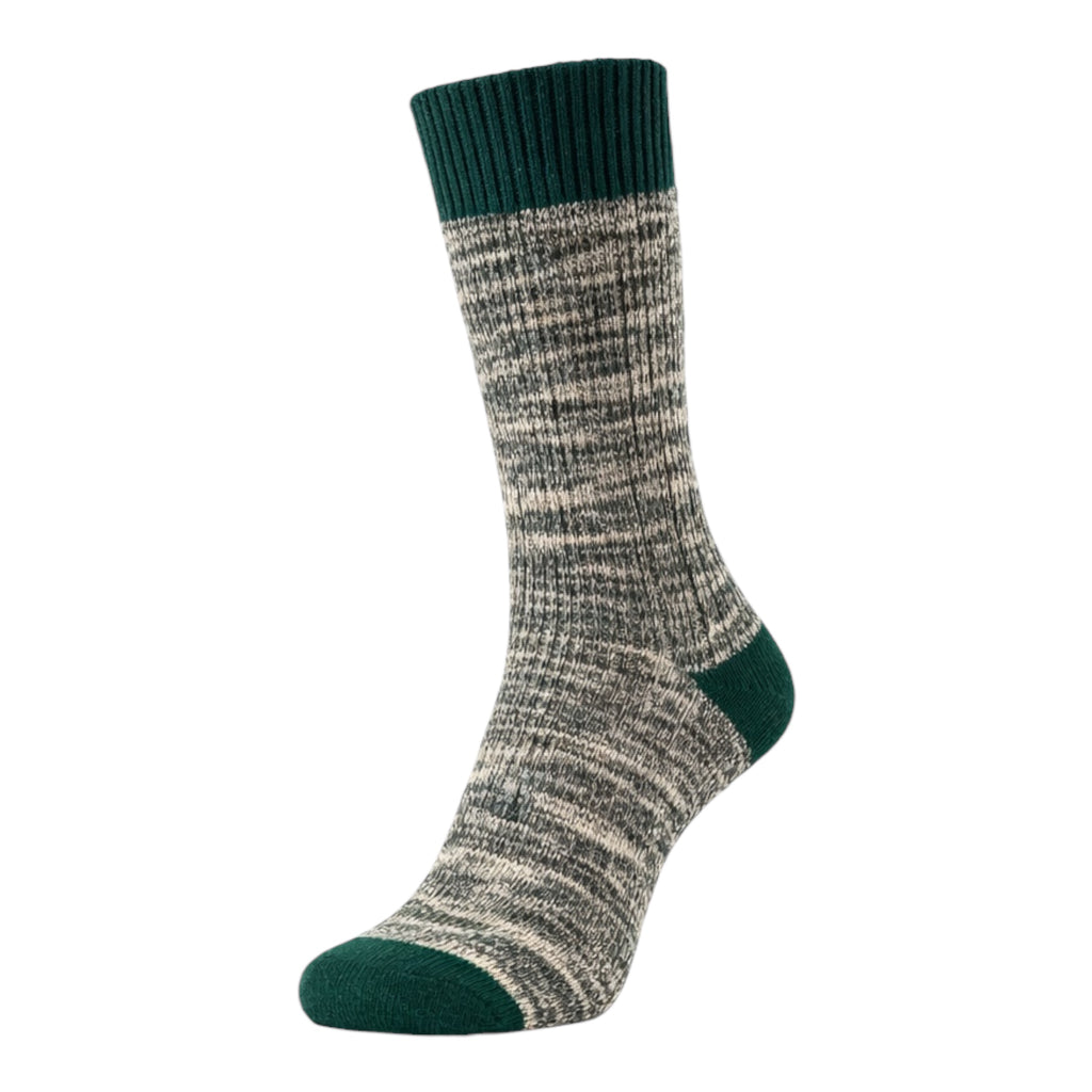 Men's 4pp Bright Slub Casual Boot Socks