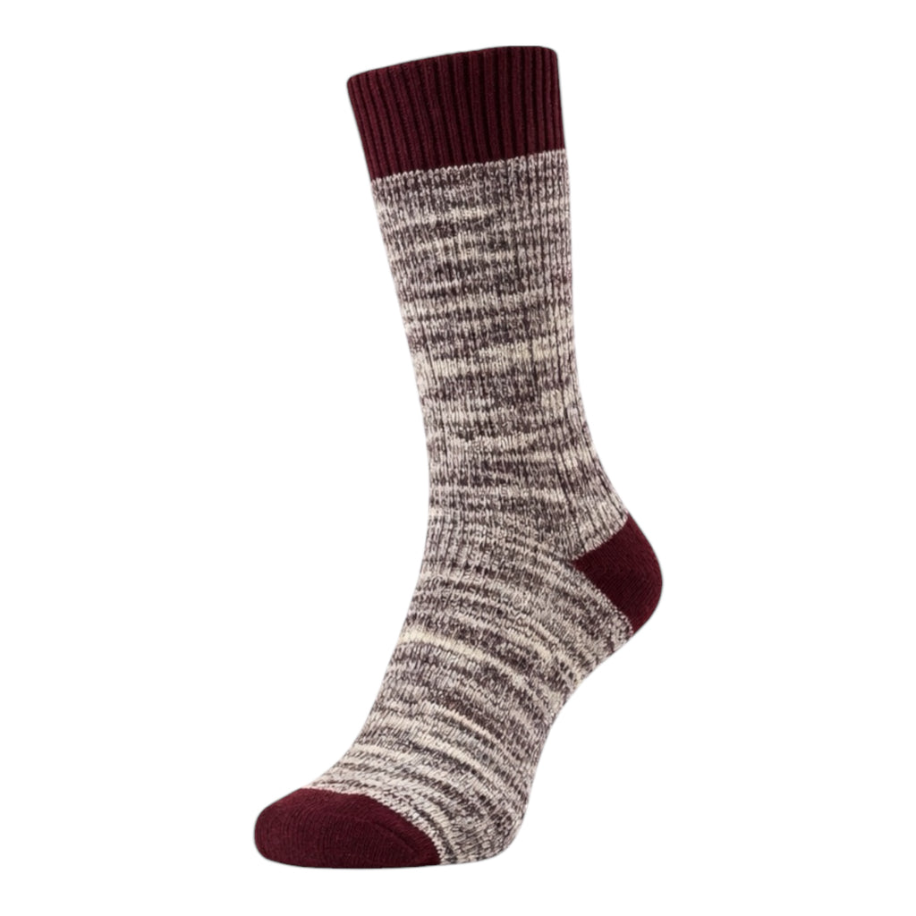 Men's 4pp Bright Slub Casual Boot Socks