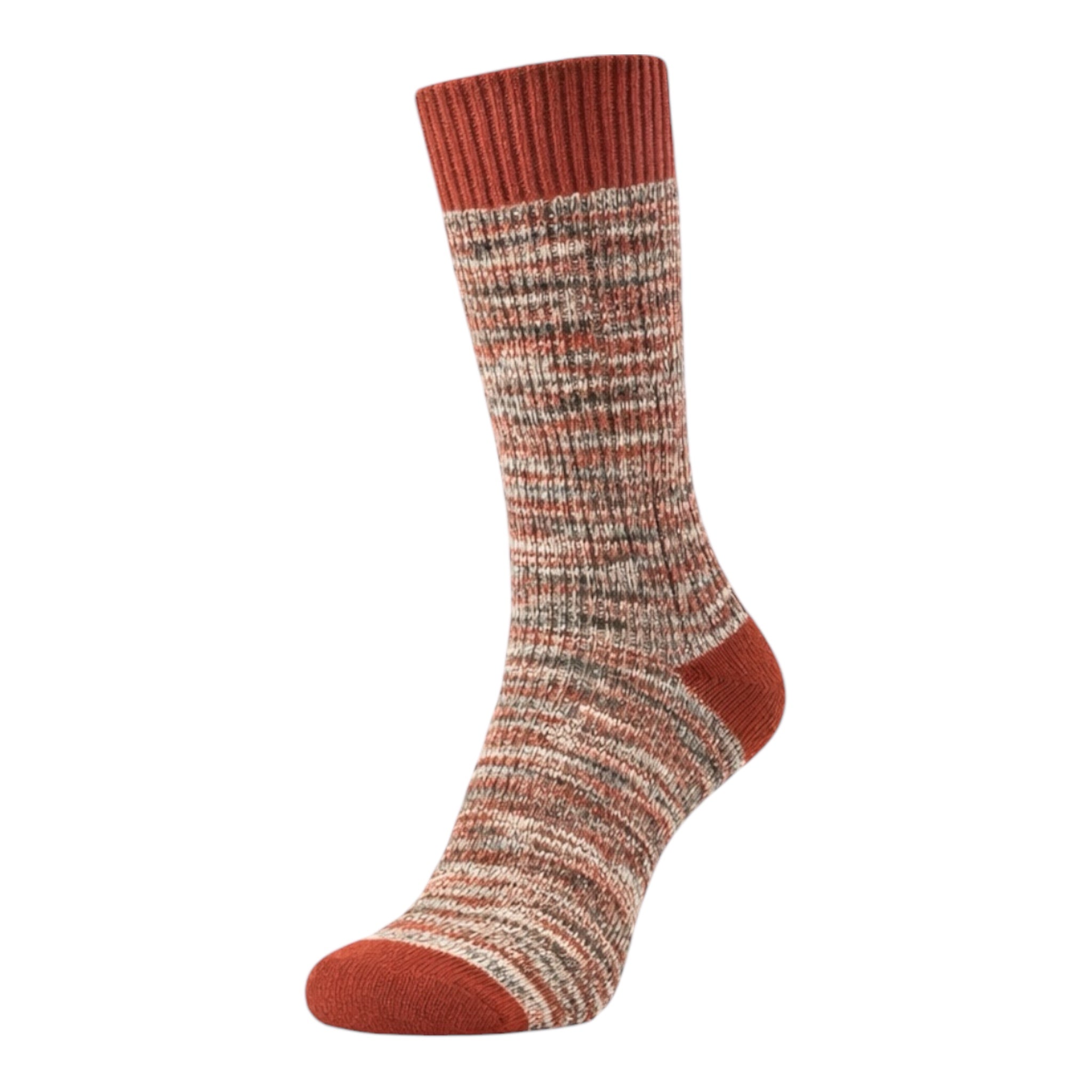 Men's 4pp Bright Slub Casual Boot Socks