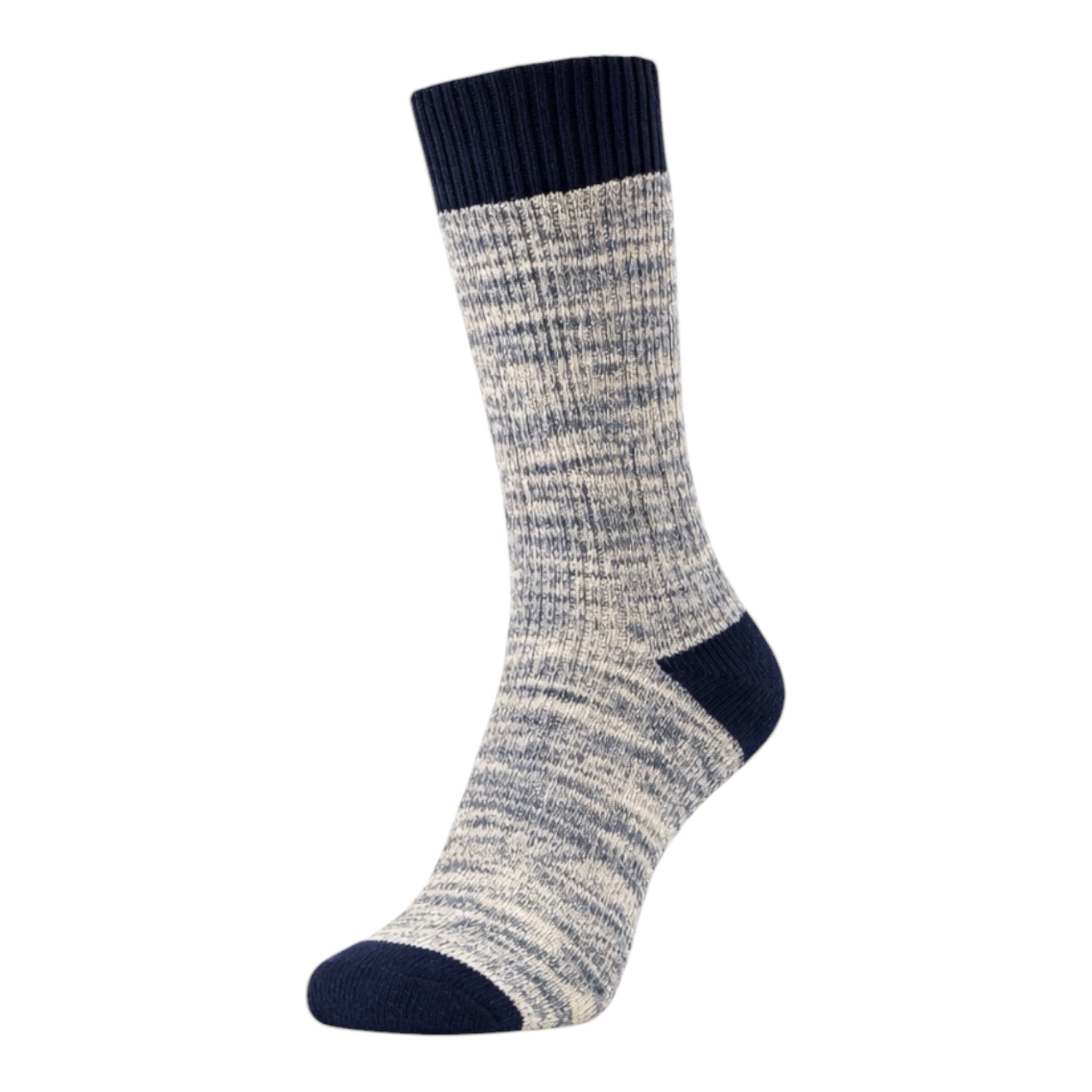 Men's 4pp Bright Slub Casual Boot Socks