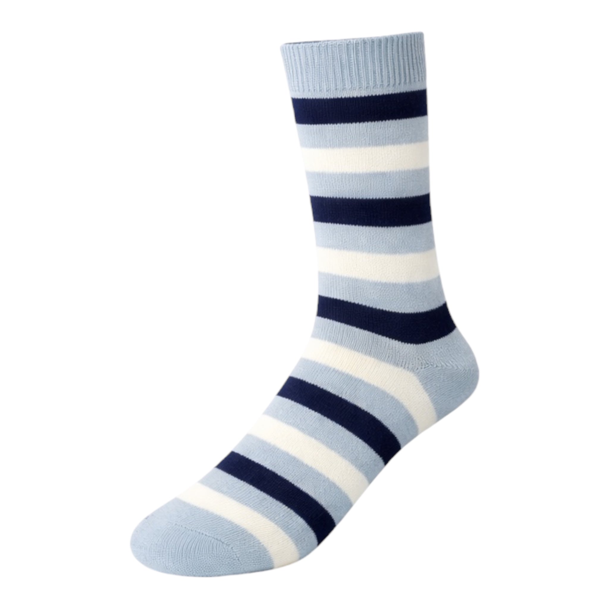 Men's 4pp Nautical Stripe Casual Boot Socks
