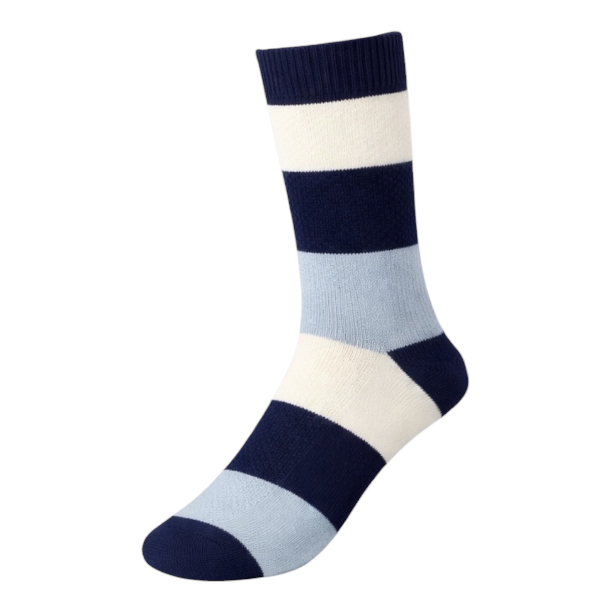 Men's 4pp Nautical Stripe Casual Boot Socks