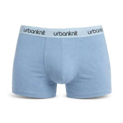 3 Pack Mens Boxers Mid Blue Navy Contrast