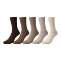 Men's 5pp Bamboo Ankle Socks - Browns