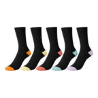 Men's 5pp Heel and Toe Ankle Socks - Pastel