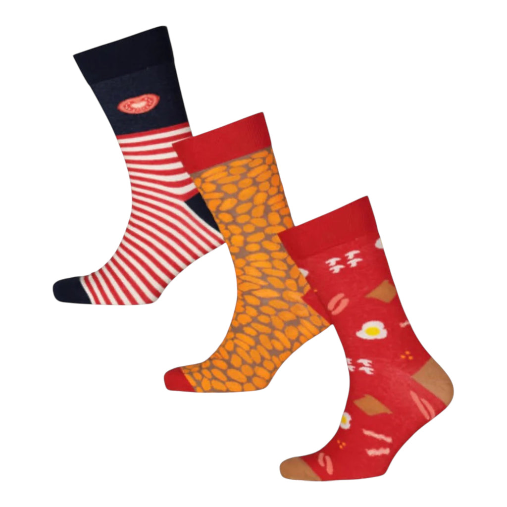 Men’s 3-Pair Sock Gift Box - Breakfast Pack