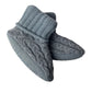 Ladies Powder Blue Cable Bootie