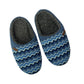 Men's Ocean Blue Chevron Slippers