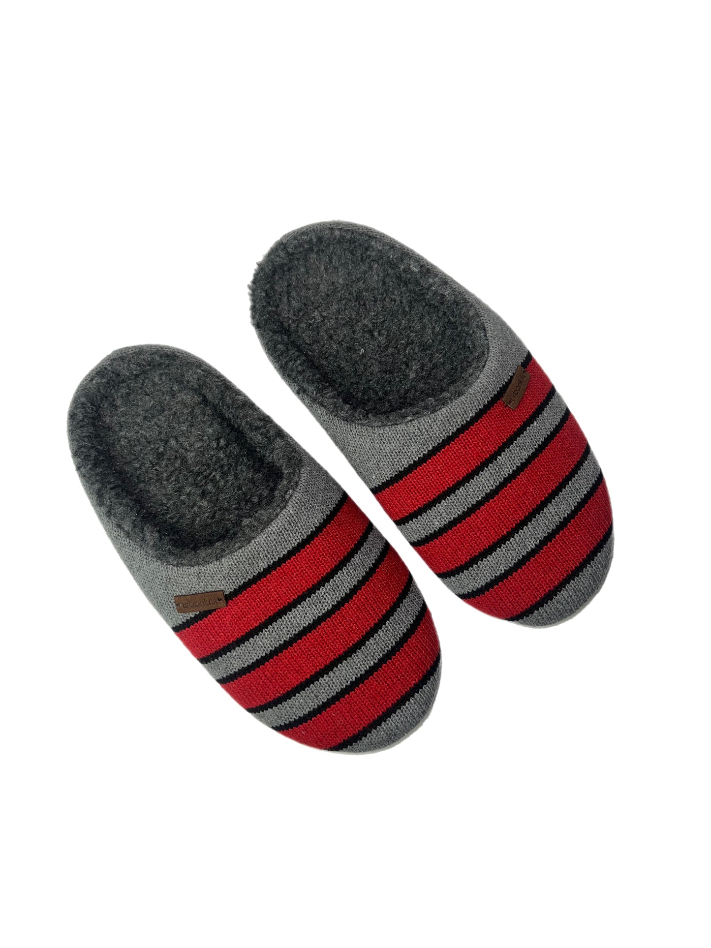 Men's Red Racing Stripe Slipper