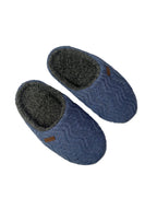 Men's Denim Cable Wave Slippers