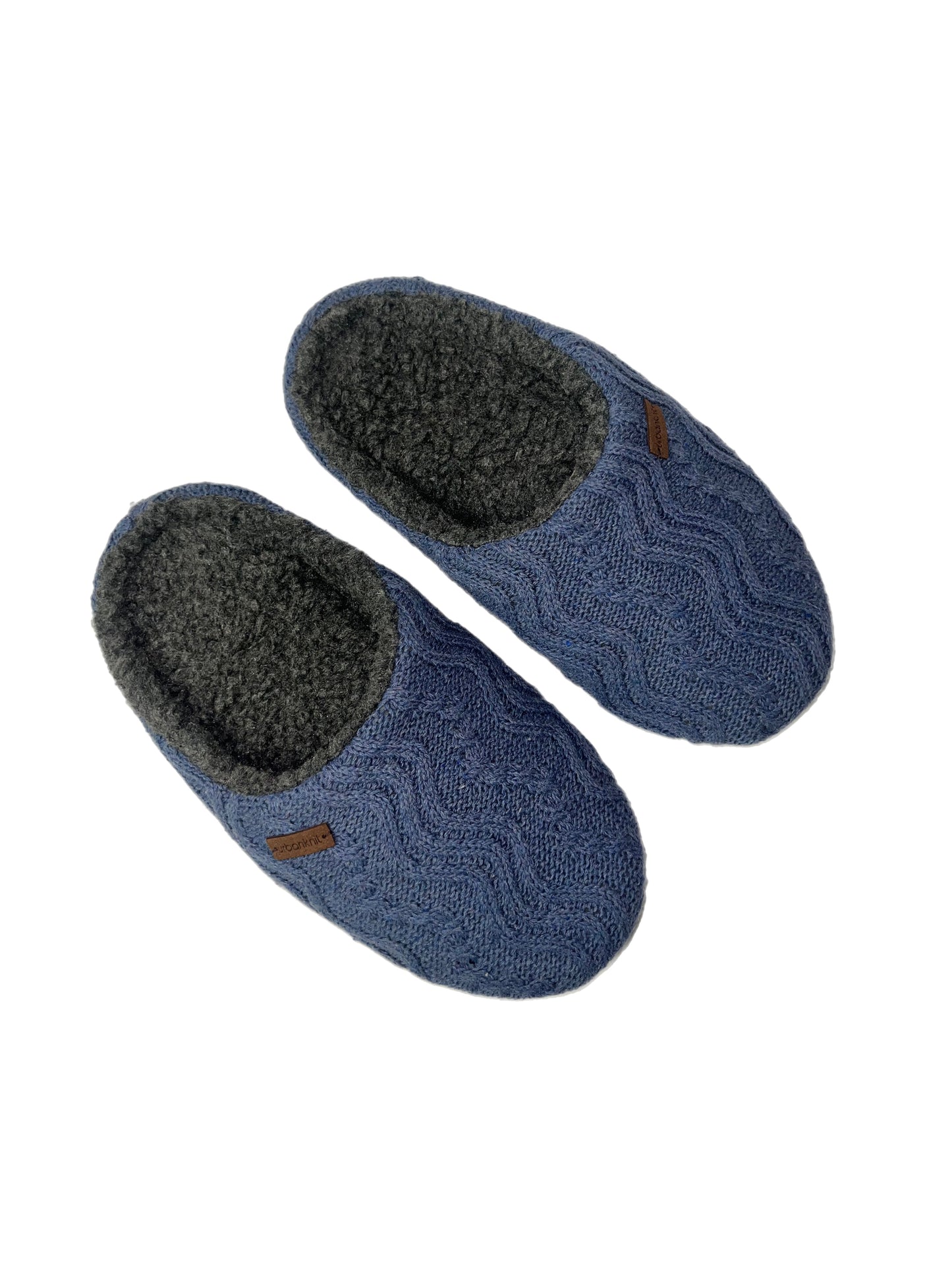 Men's Denim Cable Wave Slipper