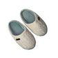 Ladies Cream Chenille Slipper