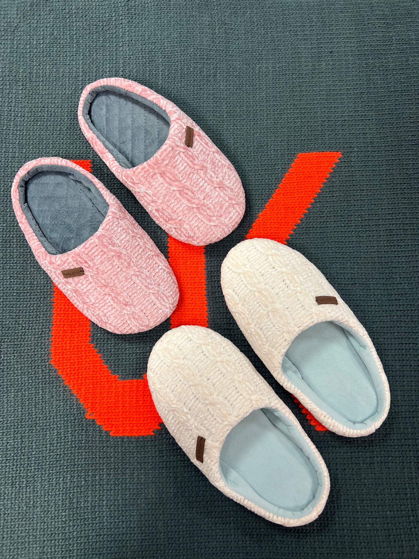 Ladies Chenille Hers & Hers Slipper Bundle