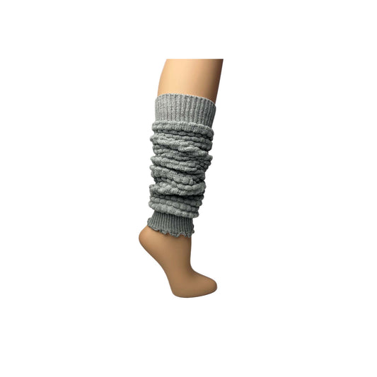 Ladies Grey Waffle Leg Warmer