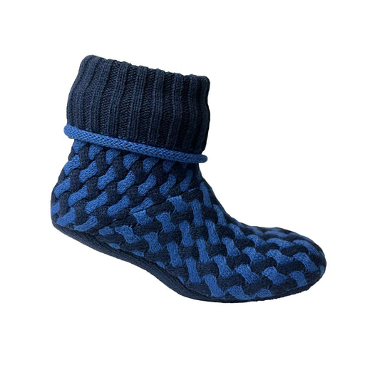 Men's Blue Two Toned Bootie