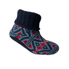 Men's Navy Fairisle Bootie