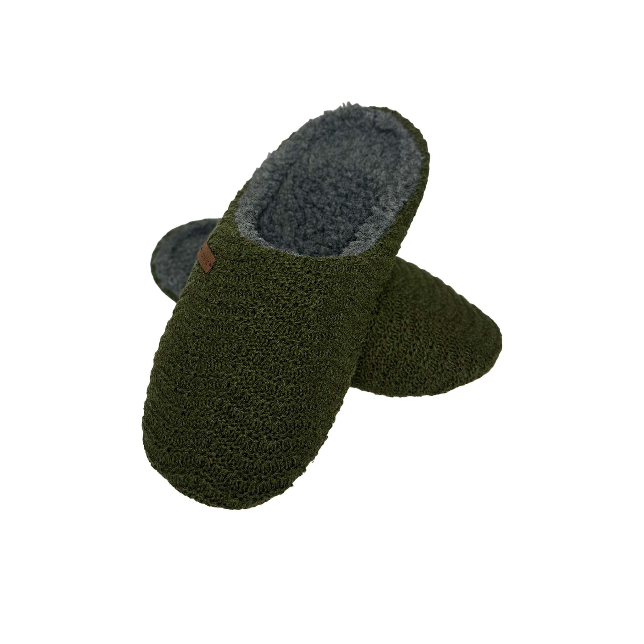 Men's Forest Green Cosy Slippers