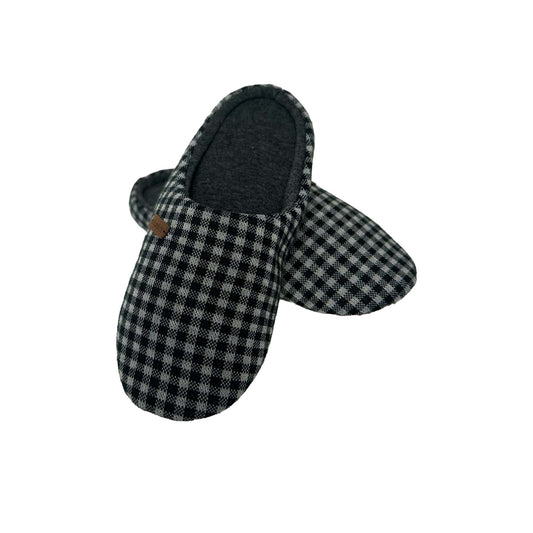 Men's Black & Grey Slippers