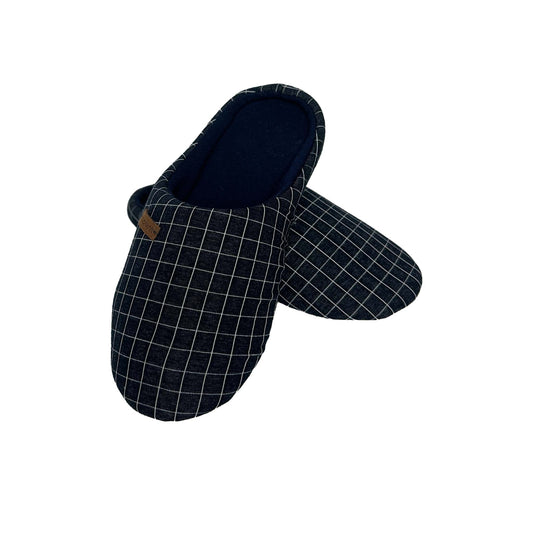 Men's Navy Slippers