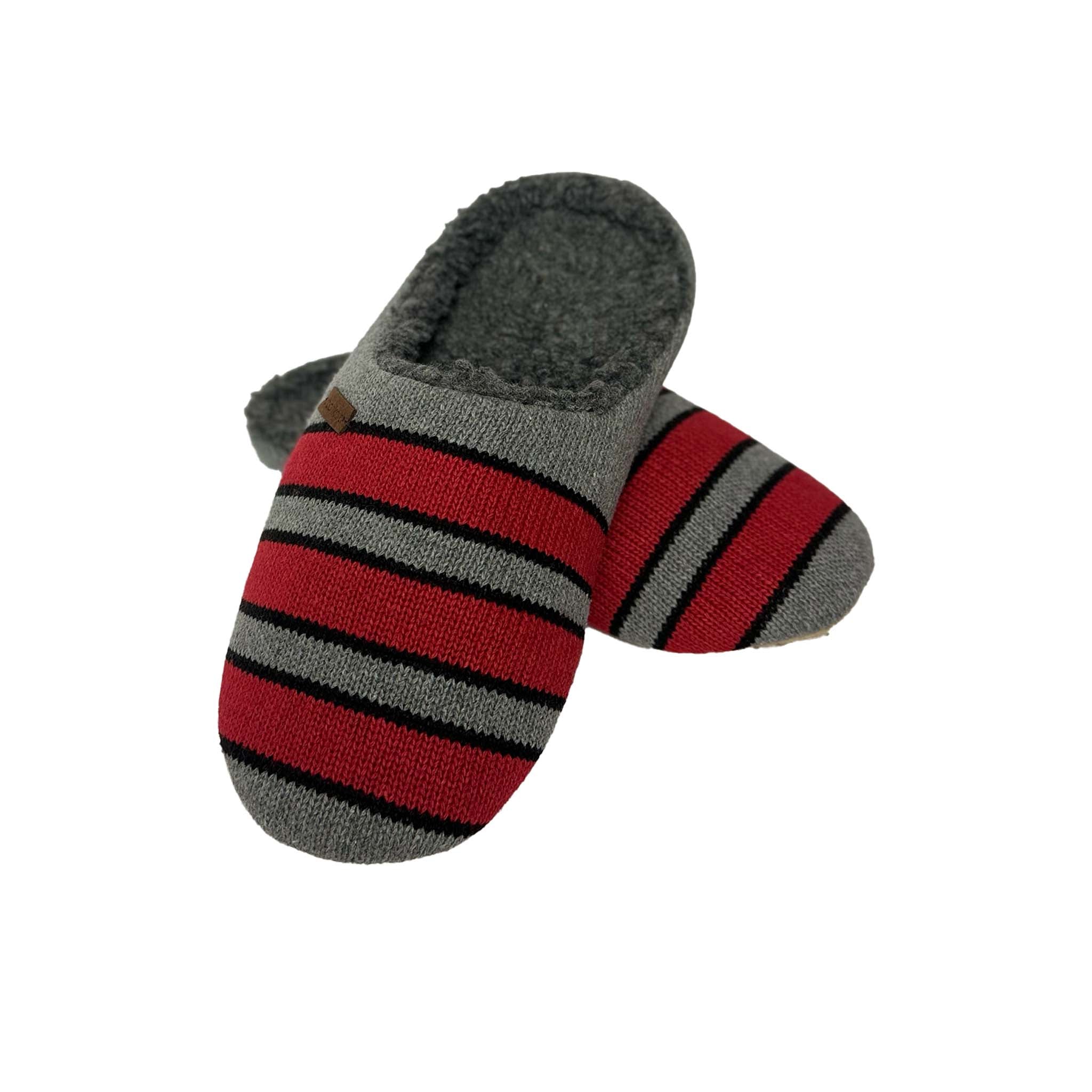 Men's Red Racing Stripe Slippers