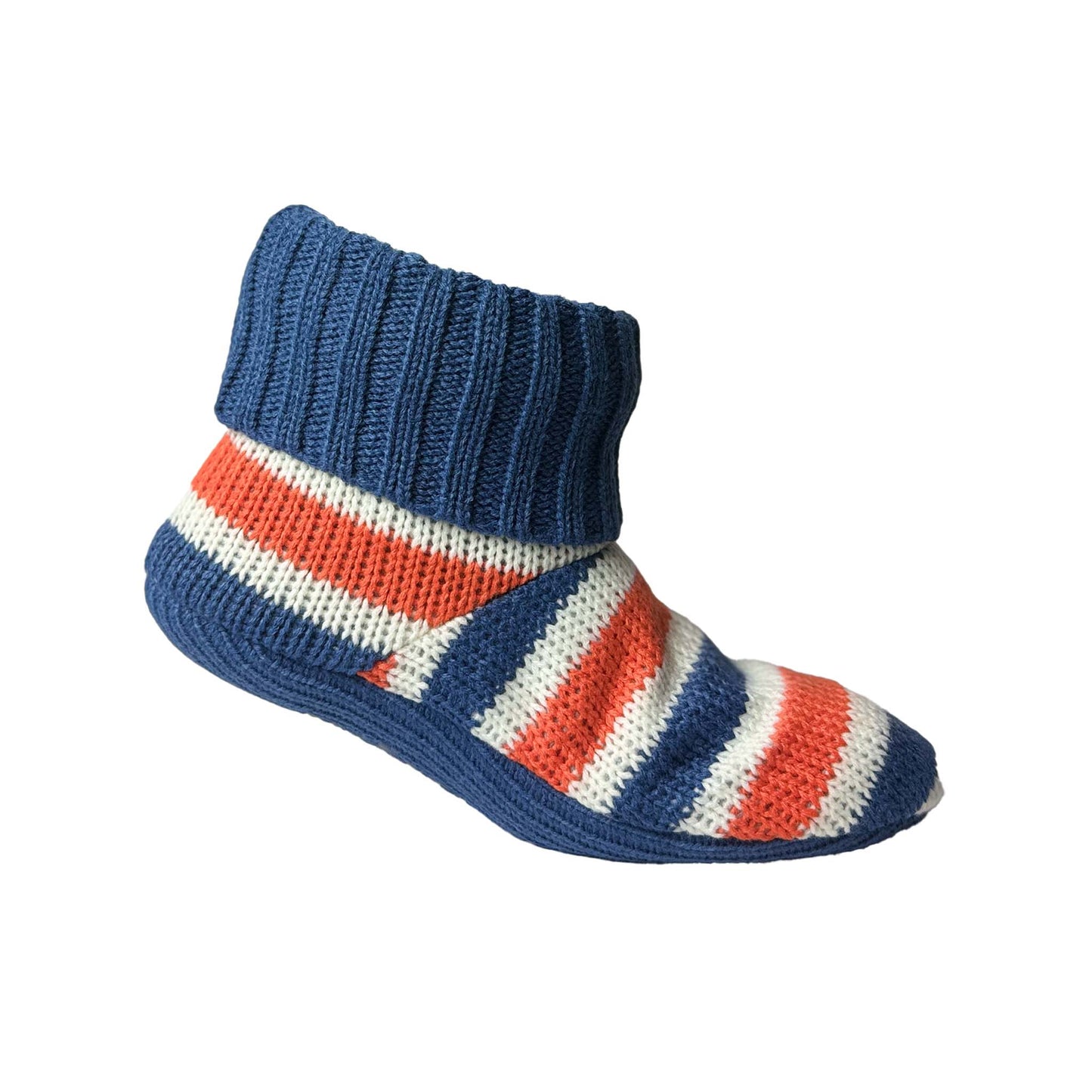 Men's Orange Rugby Stripe Bootie