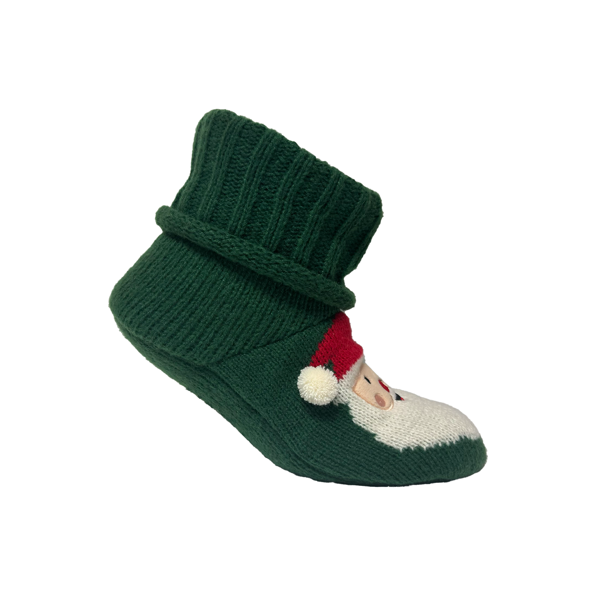 Men's Green Santa Bootie