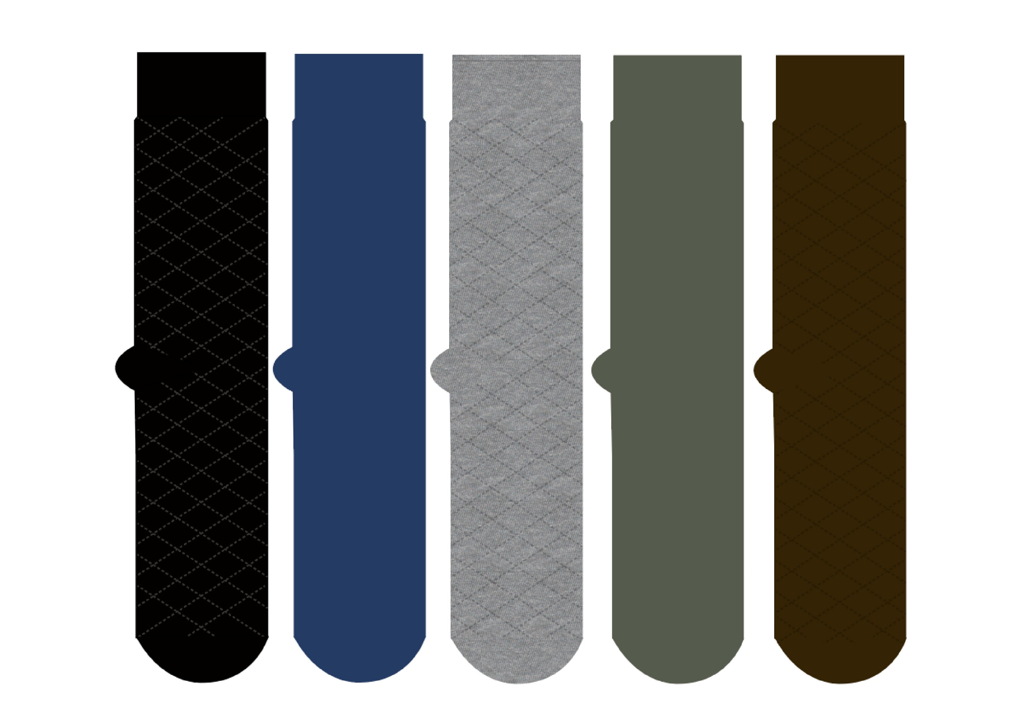 Men's 5pp Bamboo Ankle Socks - Mixed