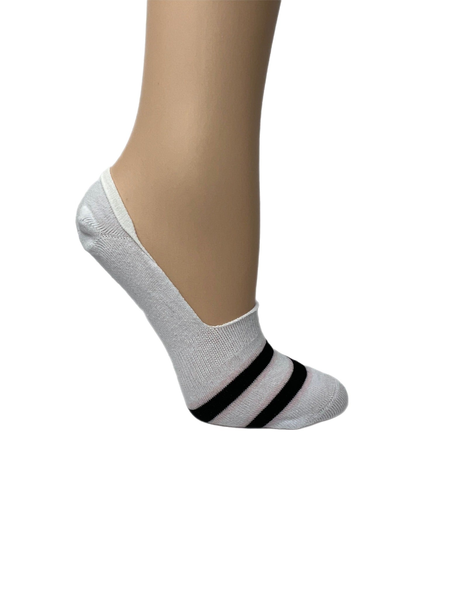 Ladies 3pp Leopard Footsie Socks