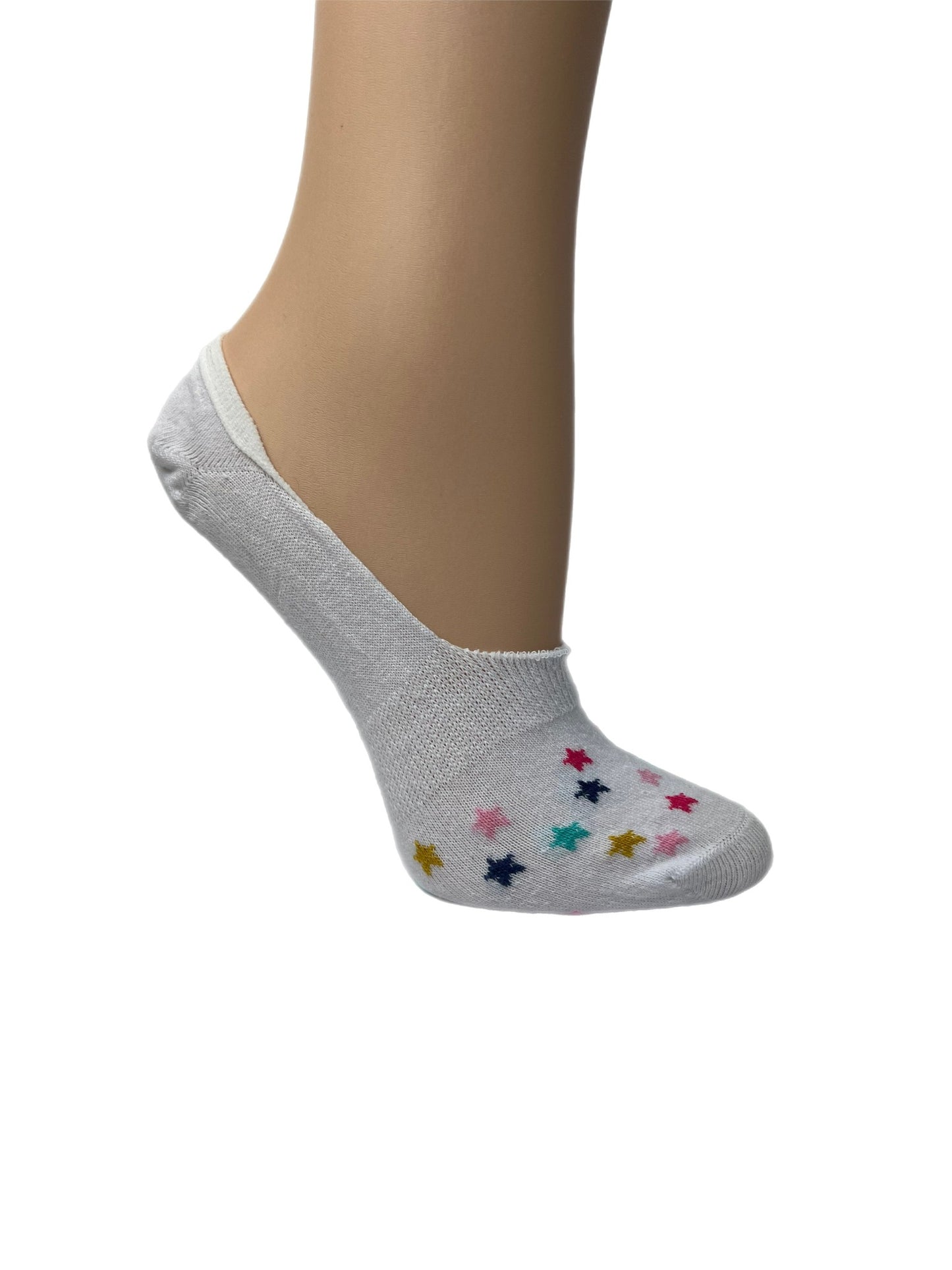 Ladies 3pp Star Footsie Socks