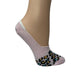 Ladies 3pp Leopard Footsie Socks