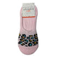 Ladies 3pp Leopard Footsie Socks