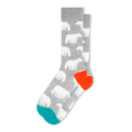 Men's White Bear Fun Socks