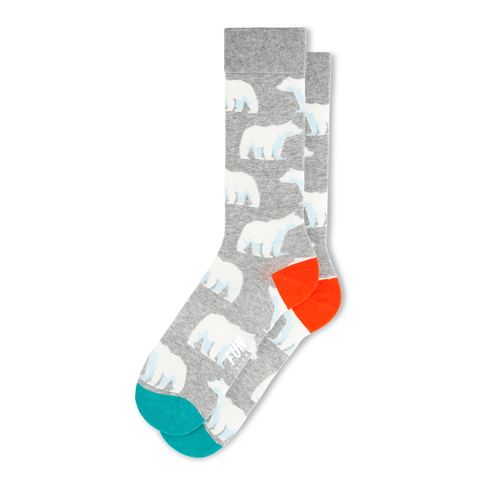 Men's White Bear Fun Socks