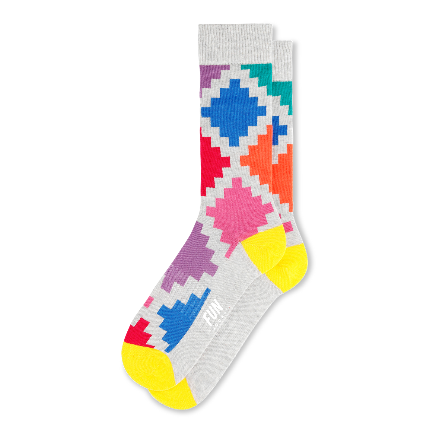Men's Geo Check Fun Socks