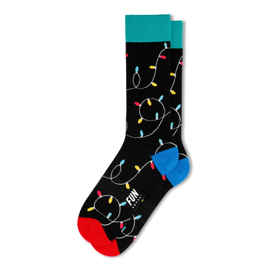 Men's Lit Holiday Fun Socks