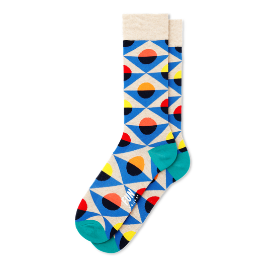 Men's Neutral Squared Away Fun Socks