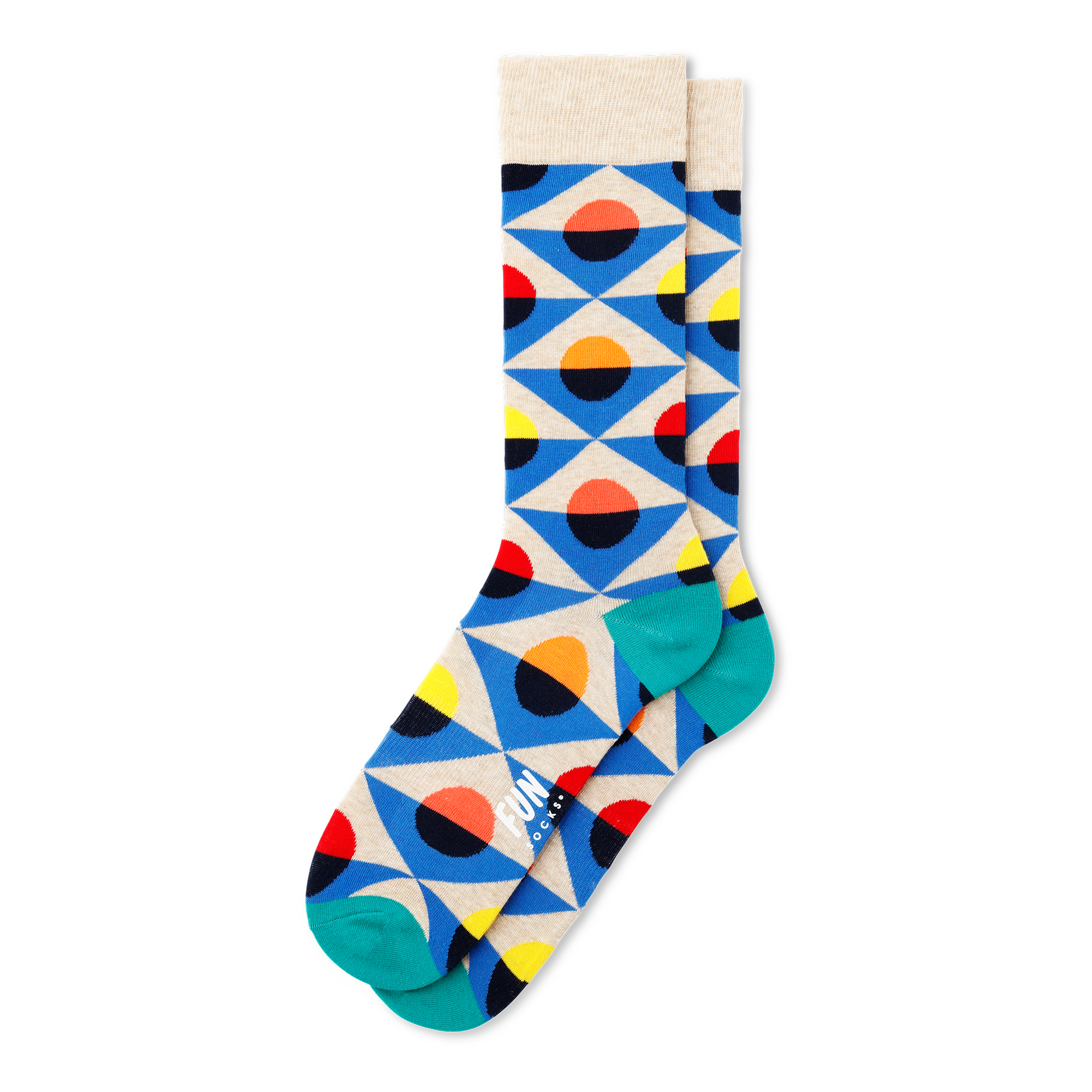 Men's Neutral Squared Away Fun Socks