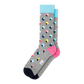 Men's Grey Stud Fun Socks