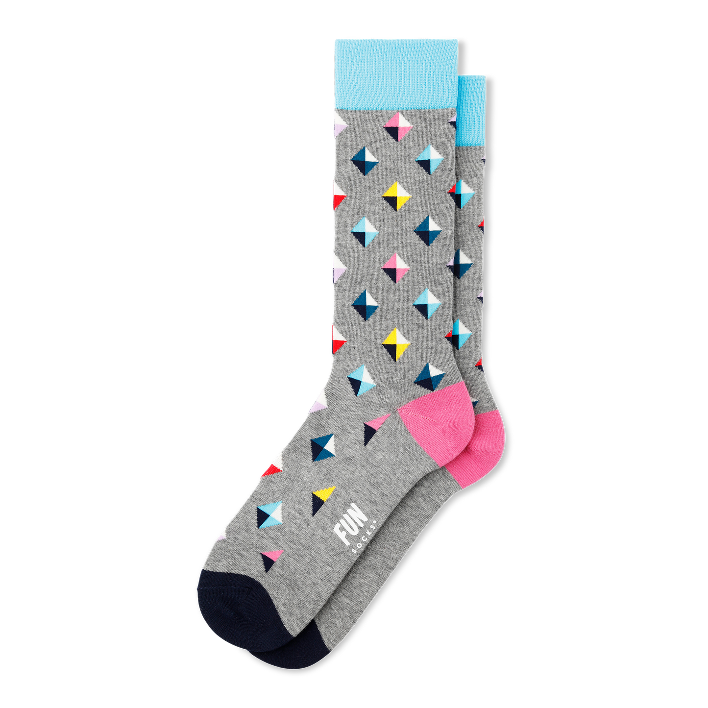 Men's Grey Stud Fun Socks