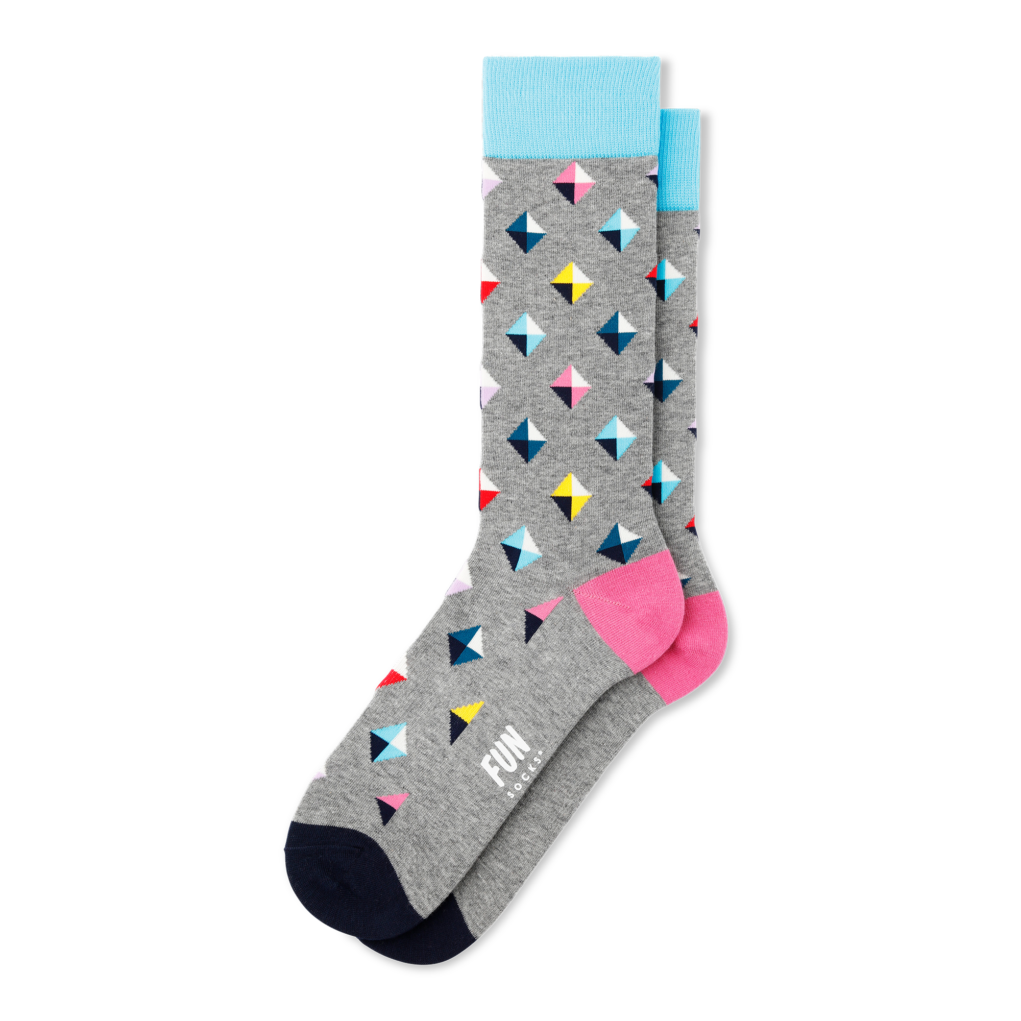 Men's Grey Stud Fun Socks