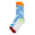 Men's Grey Twill Fun Socks