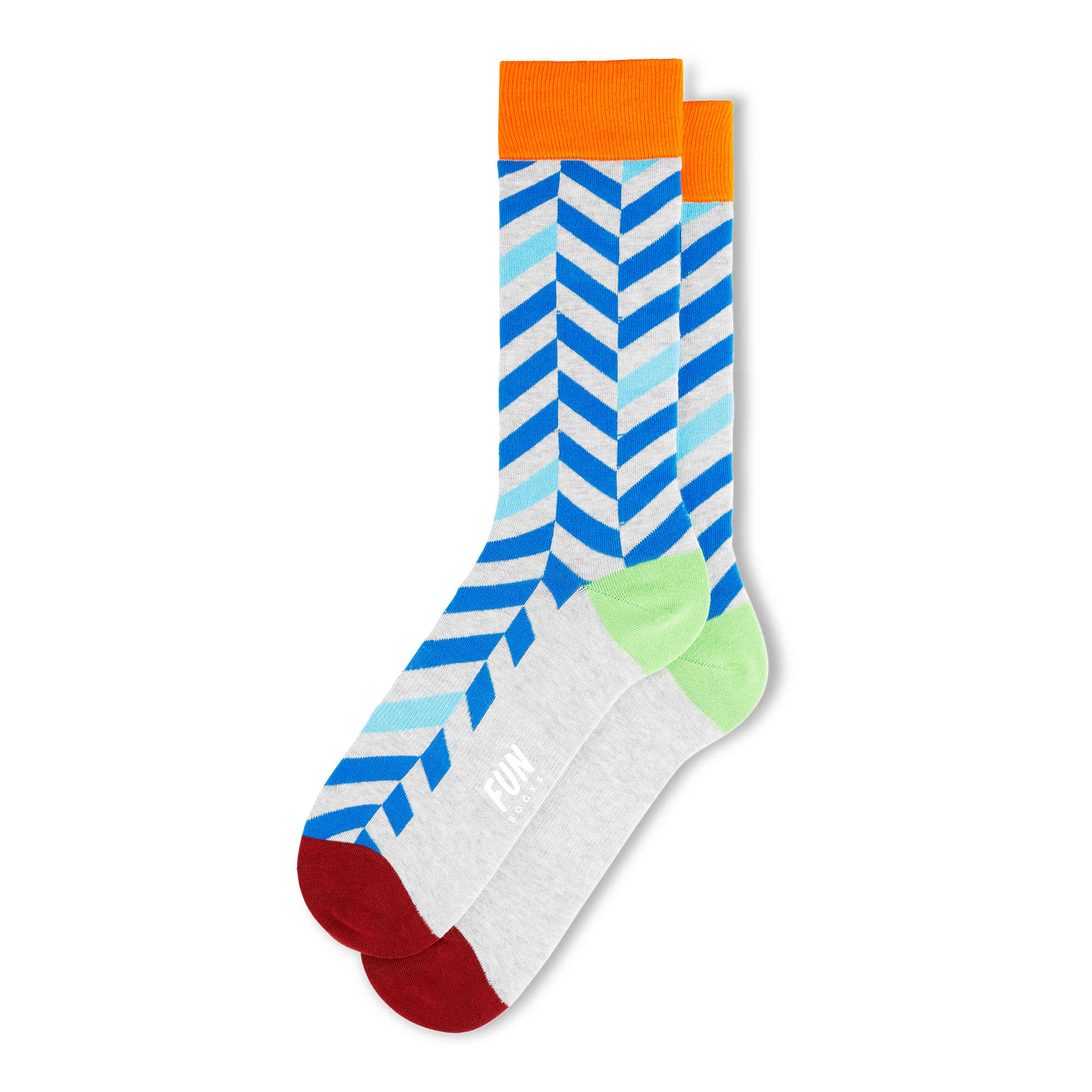 Men's Grey Twill Fun Socks