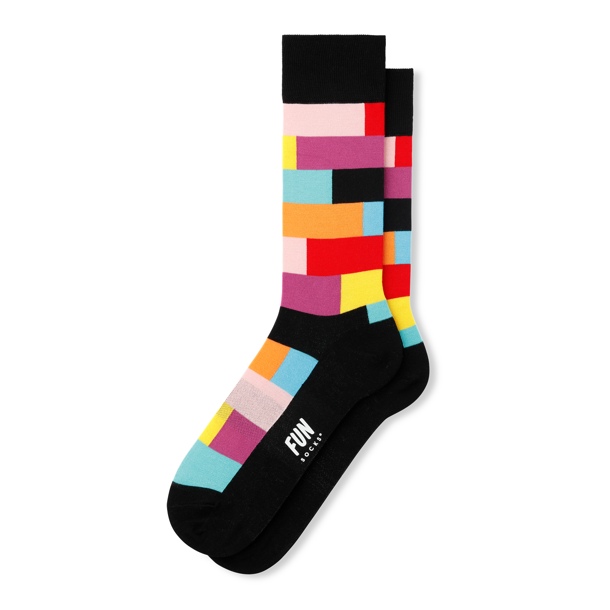 Ladies Black Stripe Dress Fun Socks