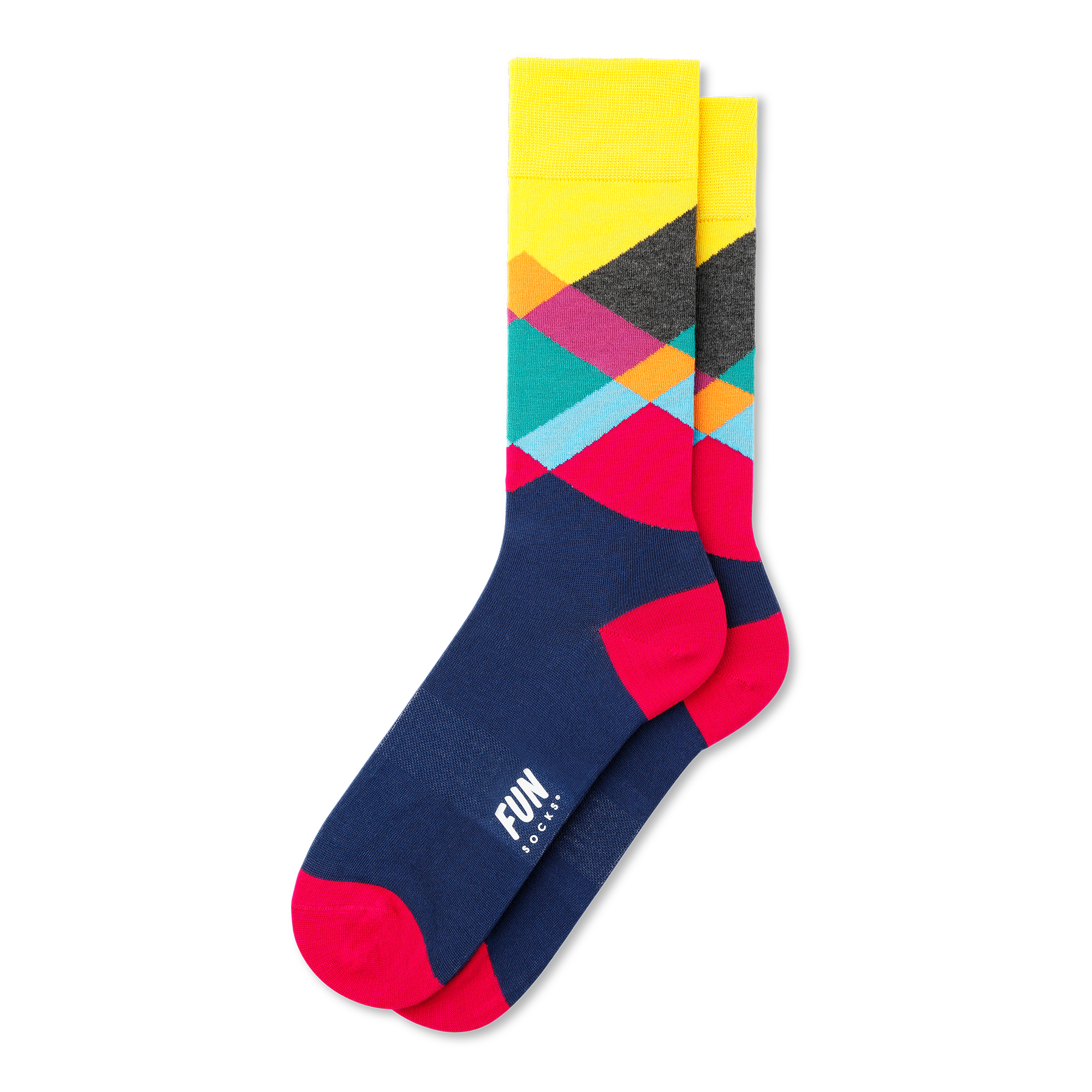 Mens Broken Dress Fun Socks