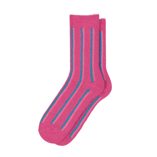 Ladies Column Stripe Fun Socks